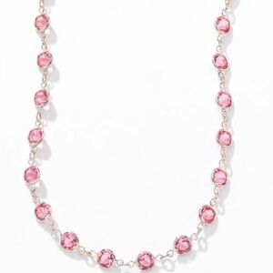 🌸Touchstone Crystal Chanelle Necklace, Light Pink Ignite🌸